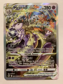 Pokemon Mewtwo VSTAR GG44/GG70 Crown Zenith: Galarian Gallery Holo Ultra Rare - Image 1