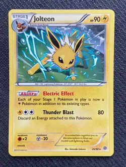 Pokemon 2015 XY Ancient Origins Jolteon 26/98 - Holo Rare NEAR MINT - Image 1