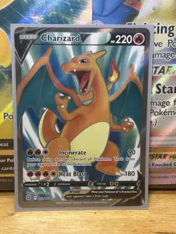 Pokemon Charizard V Brilliant Stars 153/172 Ultra Rare Full Art Holo 220 HP - Image 1