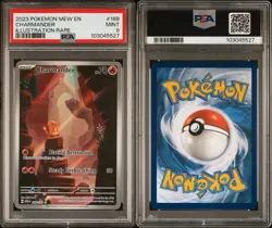 Pokemon Charmander 168/165 SV151 Illustration Rare Holo PSA 9 Graded - Image 3