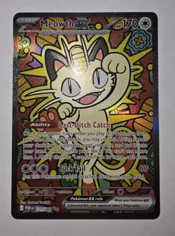 Meowth ex 121/088 ENGLISH Special Illustration Rare - Perfect Order SIR Pokemon - Image 1