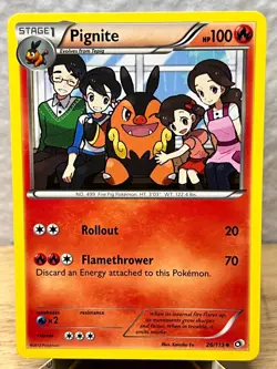 Legendary Treasures Pignite 26/113 Uncommon Pokemon LP - Image 1