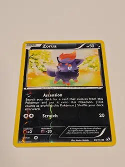 2013 Zorua 89/113 NM Reverse Holo Common Legendary Treasures Pokemon Near Mint - Image 2