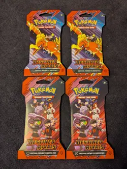NEW SEALED Pokemon TCG Destined Rivals Booster X4 - Image 1