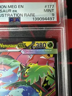 MEGA VENUSAUR EX - 2025 POKEMON MEG EN-MEGA EVOLUTION #177 PSA 9 - Image 2