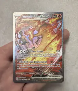 Pokemon -Team Rockets Moltres EX - SIR Destined Rivals 229/182 Near Mint!! - Image 1