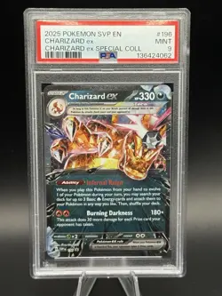 Pokemon TCG Charizard EX 196 Black Star Promo Scarlet and Violet PSA 9 - Image 1