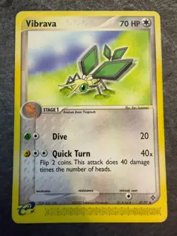 POKEMON VIBRAVA 47/97 EX DRAGON UNCOMMON LP - Image 1