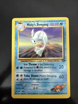 Pokemon LP Gym Challenge Misty’s Dewgong 54/132 - Image 1