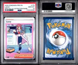 2025 Pokemon Prismatic Evolutions Lacey Special Illustration Rare PSA 10 #175 - Image 3