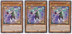 Yugioh - 3X Trickstar Mandrake - Common - Unlimited - FLOD-EN007 - Image 1
