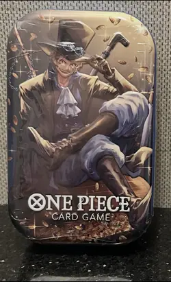 (1) NEW SEALED One Piece TCG Card Game Mini Tin Vol. 2 Sabo two packs OP-13 - Image 1