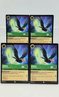 Disney Lorcana Diablo - Maleficent's Spy 71/204 Ursula's Return - 4 Cards - Image 1