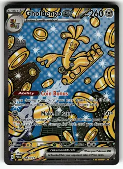 Gholdengo ex 164/131 SV: Prismatic Evolutions NM Pokemon Card TCG - Image 1