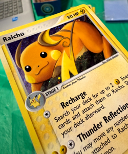 Raichu 12/112 Holo EX Red Fire Green Leaf NM+ Pokemon Card - Image 2