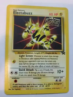 Electrabuzz Promo Pokemon Card Base Jungle Fossil WOTC NM + U - Image 1