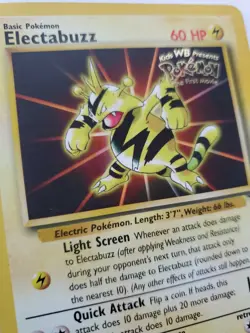 Electrabuzz Promo Pokemon Card Base Jungle Fossil WOTC NM + U - Image 2