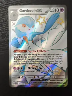 Pokemon Gardevoir EX TCG Card 217/091 Shiny Full Art, Paldean Fates - Image 1