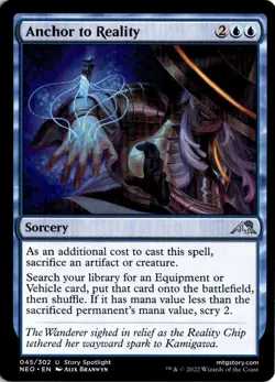 Anchor to Reality U Kamigawa: Neon Dynasty 45 NM - LP - Image 1