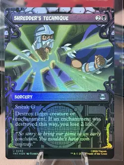 Shredder's Technique - Foil - Showcase - Teenage Mutant Ninja Turtles - TMNT MTG - Image 1