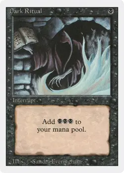 Dark Ritual MTG Revised 3rd Magic NM - Image 1