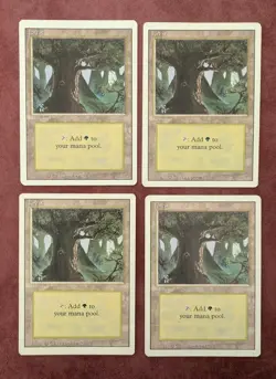 MTG 4 x 3rd Edition FOREST (C) SP - Image 1