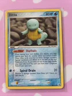 Pokemon TCG Ditto (Squirtle) Delta Species 64/113 2005 LP - Image 1