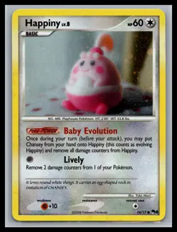 Happiny Common POP Series 8 014/017 NM Pokemon - Image 1