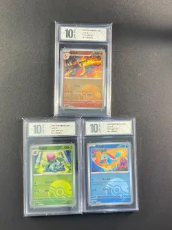 Pokemon TCG S-Chinese 151C-005 002 007 Charmeleon Ivysaur Squirtle Grade10 - Image 1