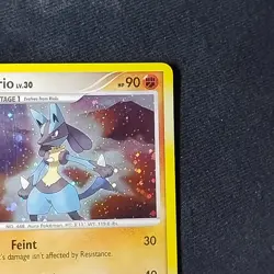 Pokemon TCG Lucario 6/130 Diamond and Pearl Holo Rare NM - Image 3