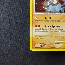 Pokemon TCG Lucario 6/130 Diamond and Pearl Holo Rare NM - Image 5