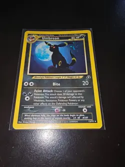 Pokemon TCG Umbreon Holo Rare 13/75 Neo Discovery Set - Image 3