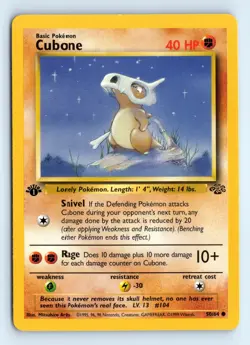 Pokemon Cubone #070/130 Base Set 2 tcg Common LP - Image 1