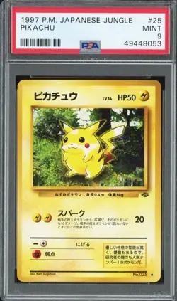 Pokemon Pikachu Jungle #25 Japanese 1997 PSA 9 Regular - Image 1