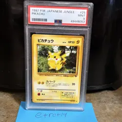 Pokemon Pikachu Jungle #25 Japanese 1997 PSA 9 Regular - Image 3