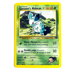 Giovanni's Nidoran Gym Challenge Unlimited Common 75/132 Pokemon TCG LP - Image 1