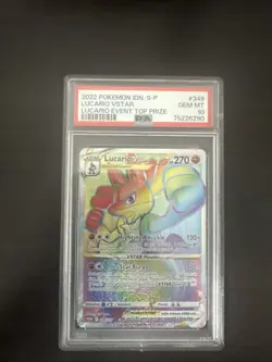 Pokemon Lucario VSTAR Lucario Event Top Prize INDONESIAN Promo 349/S-P PSA 10 - Image 1