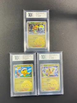 Pokemon TCG S-Chinese 151C 125 135 CBB1C-07 Electabuzz Captain Pikachu Jolteon - Image 1