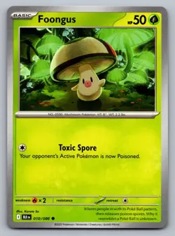Pokemon TCG SV: Black Bolt Foongus 010/086 - Image 1