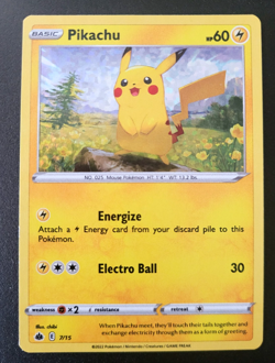 Pokemon TCG McDonald's 2022 Promo Pikachu Holo 7/15 NM/M - Image 1
