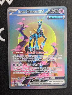 Iron Crown ex - 206/162 SV05: Temporal Forces Pokemon NM Holo - Image 1