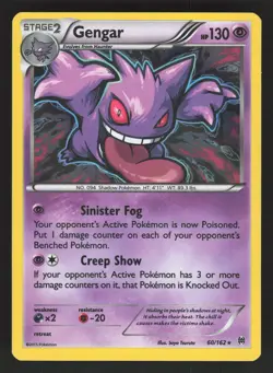 Gengar 60/162 Holo Rare Pokemon TCG XY - BREAKthrough LP - Image 1
