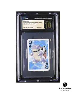 CGC 10 PRISTINE Blastoise Queen of Clubs 1999 Mini Blue Deck Pokemon POP 3!! - Image 1