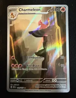 Pokemon TCG Charmeleon 169/165 Scarlet & Violet 151 Illustration Rare English - Image 1