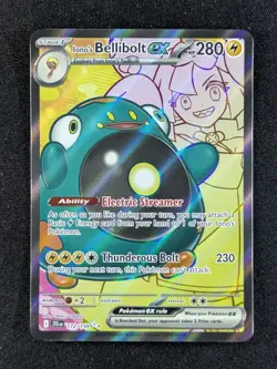 2025 Pokemon IONO'S BELLIBOLT EX #172/159 Journey Together Ultra Rare English - Image 1