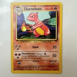 Charmeleon 024/102 Base Set Regular 1999 Unlimited Pokemon Game TCG NM - Image 1