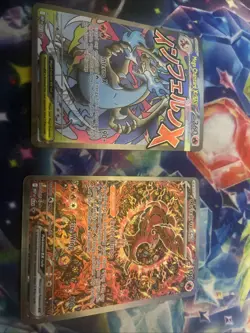 Pokemon TCG Holo Mega Charizard X EX And Oricorio EX Promo Bundle. - Image 1
