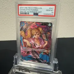 Charlotte Pudding (SP) OP06-047 Premium Booster -The Best- Vol. 2 Foil PSA 10 - Image 1
