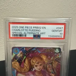 Charlotte Pudding (SP) OP06-047 Premium Booster -The Best- Vol. 2 Foil PSA 10 - Image 4