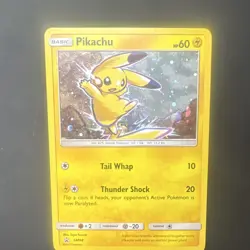 Pokemon Pikachu SM98 Sun & Moon Promo Holo Basic Card 60 HP - Image 1